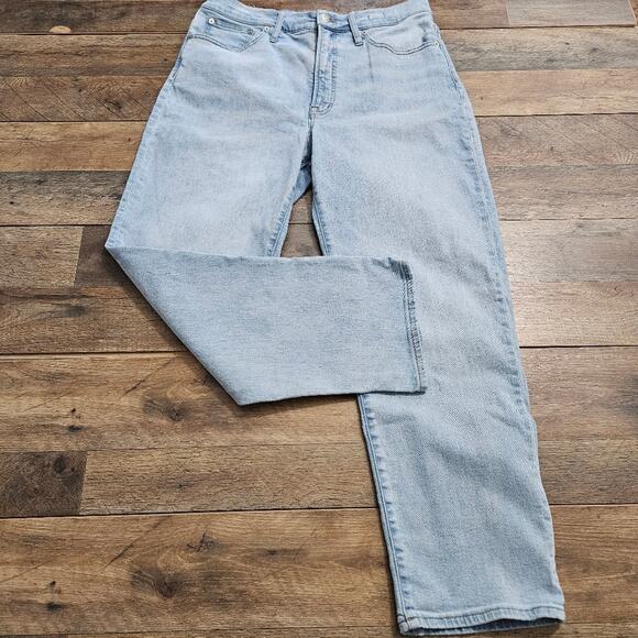 Madewell Jeans The Perfect Vintage Straight Jean Womens Size 32 Light Wash Denim - Picture 4 of 16